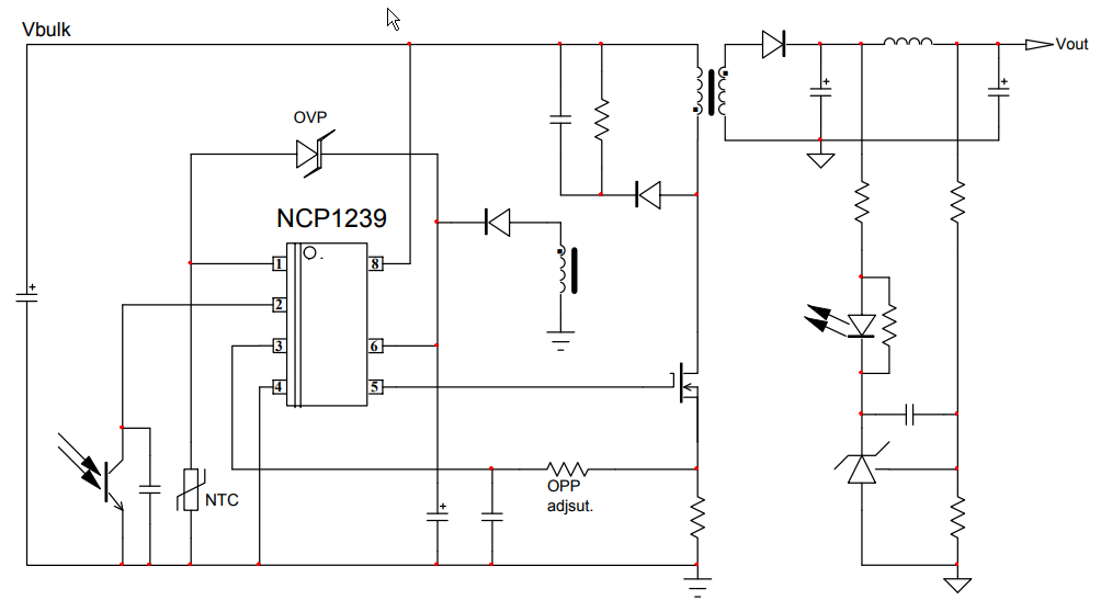 框图 - onsemi NCP1239开关控制器
